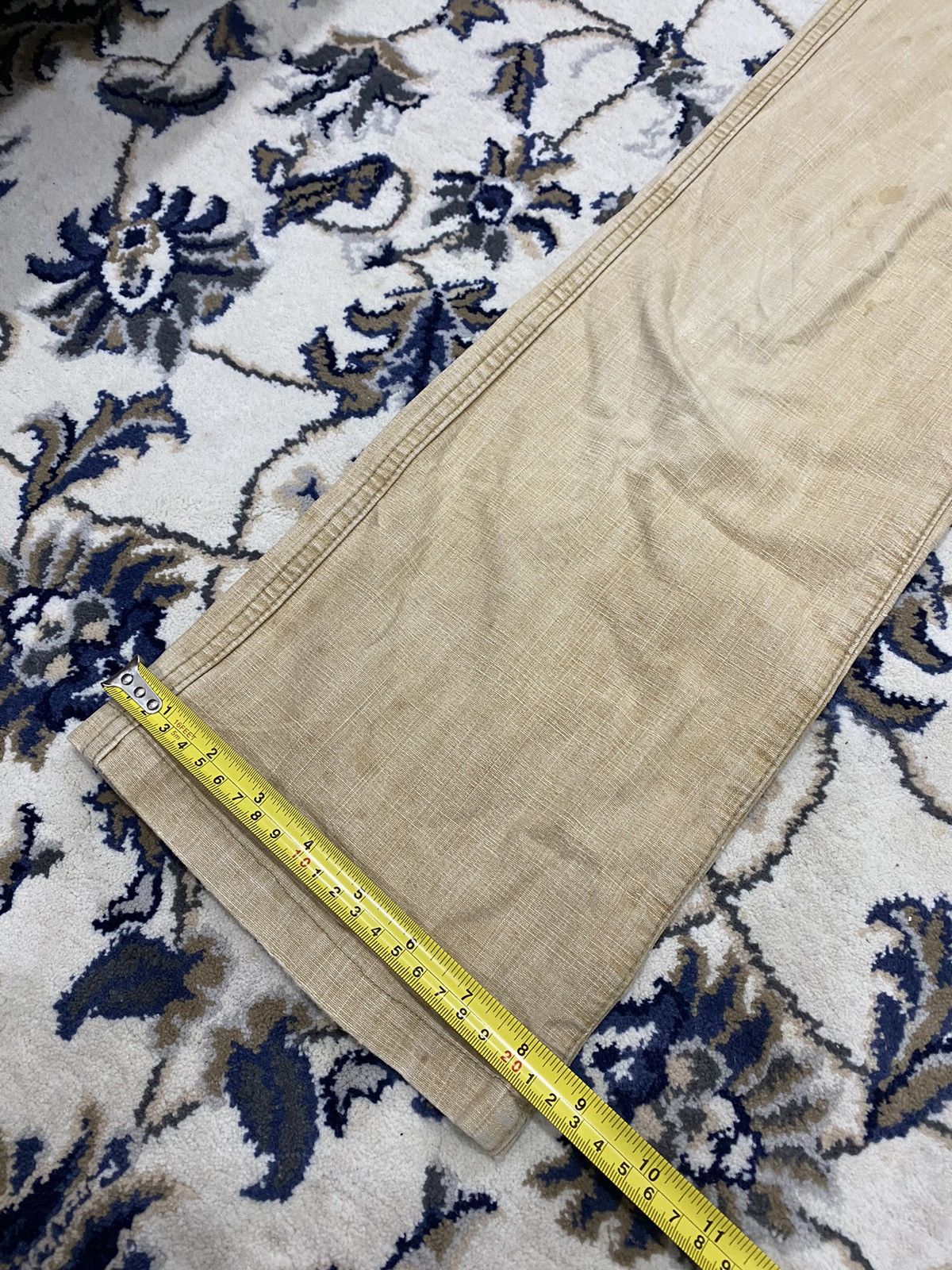 Kapital Kurashiki Leather Patch Pocket Flared Monkey Pants - 18
