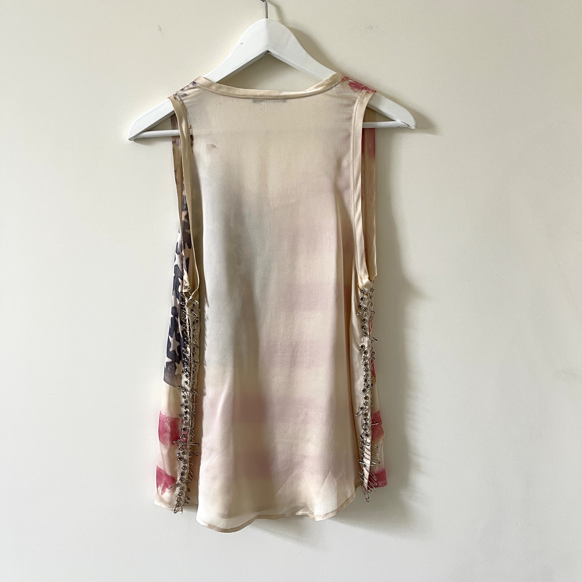 BALMAIN AMERICAN FLAG TANK バルマン タンクトップ Balmain, tank top with American flag - Unique Designer Pieces