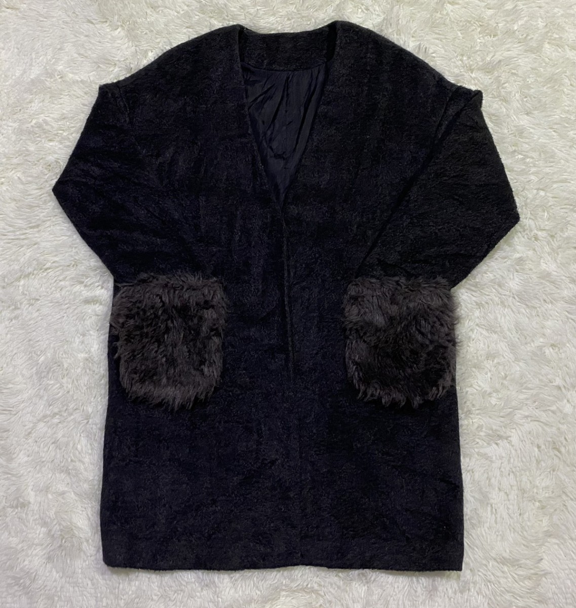 Cardigan - W Closet Single Snap Button Long Cardigan Jacket - 2