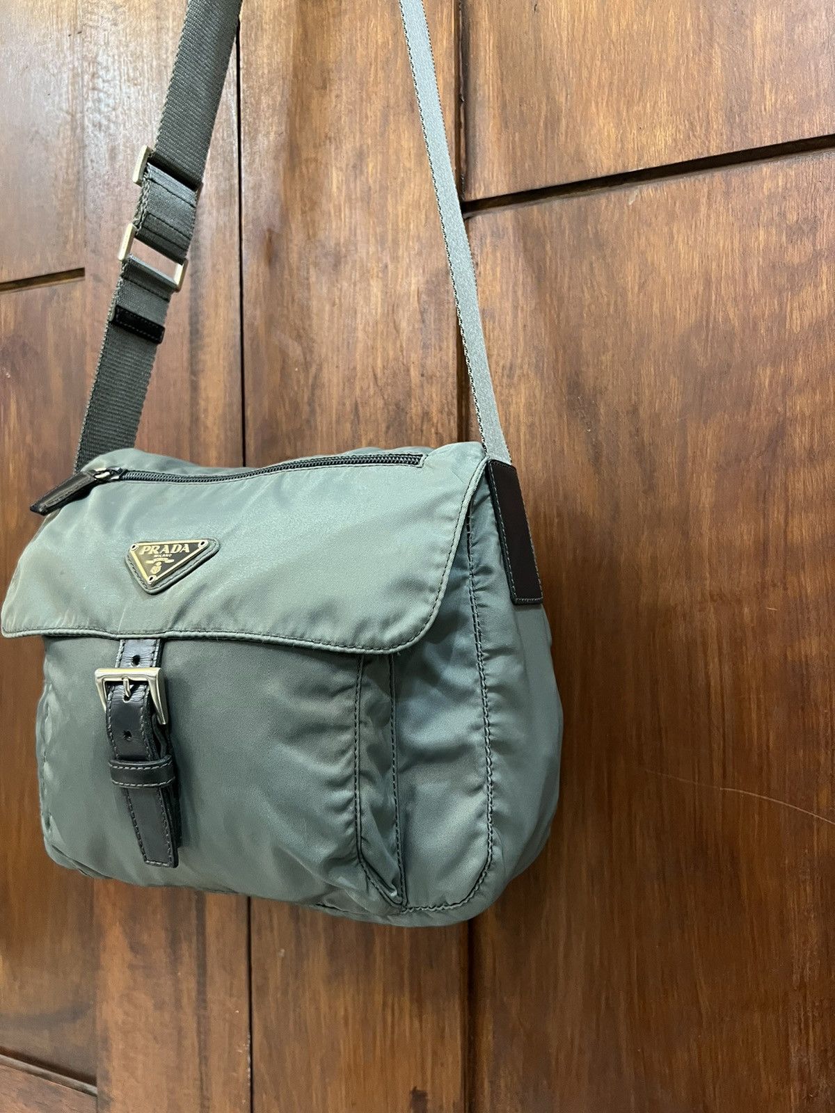 Prada Sling Bag Grey Nylon - 2