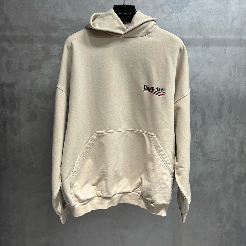 Balenciaga Logo Letter-Print Hoodie - 1