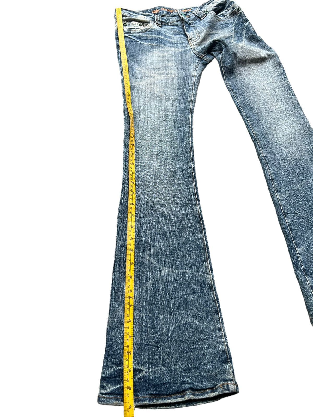 Hype - Vintage Standard Distressed Lowrise Flare Denim Jeans 29x32 - 10