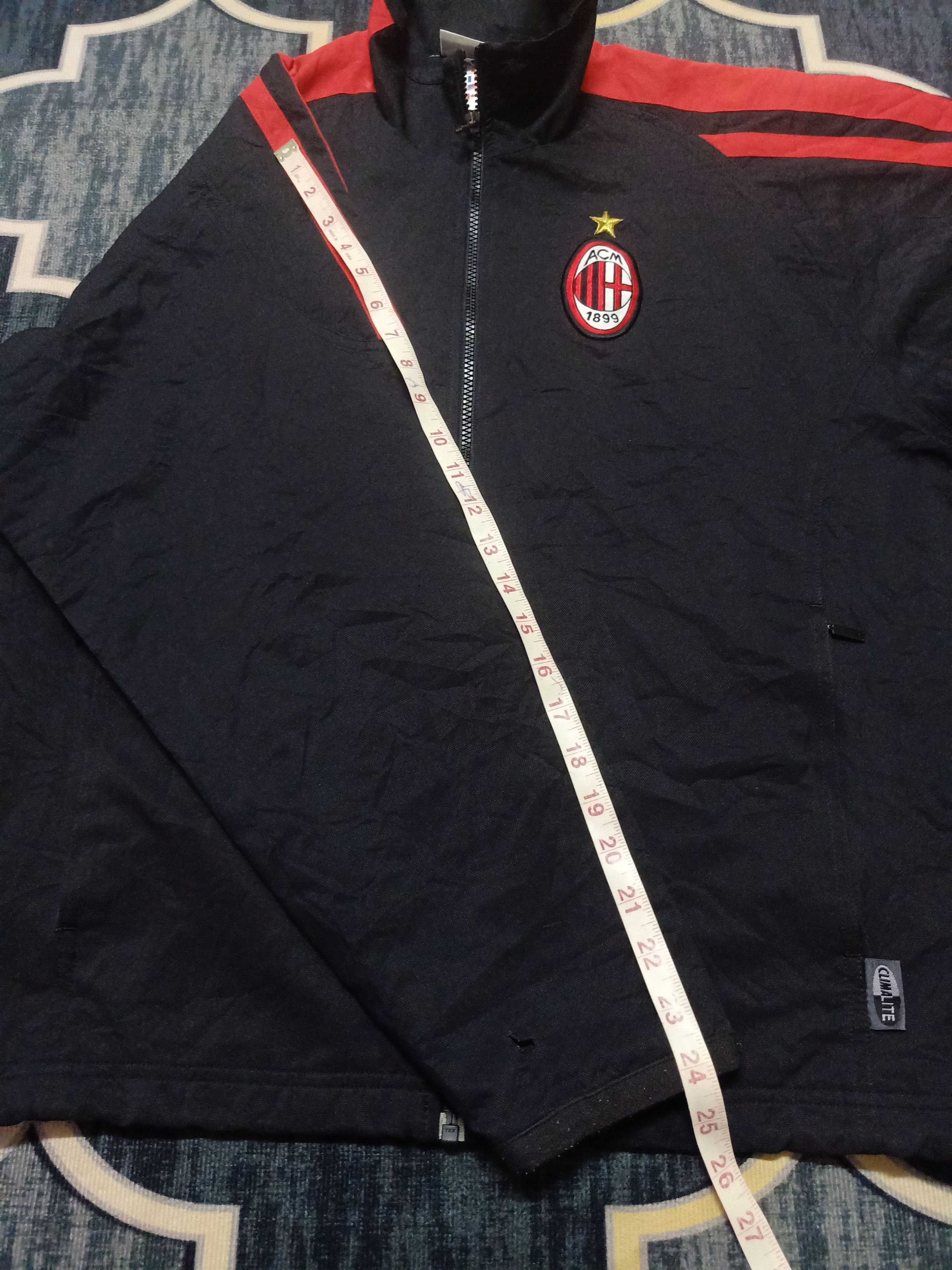 Soccer Jersey - Vtg Y2K AC Milan 01 Team Jacket - 5