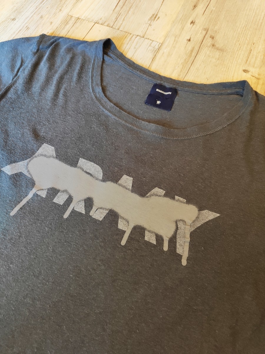 Strikethrough army tee 10SS.Like Rick Owens - 3