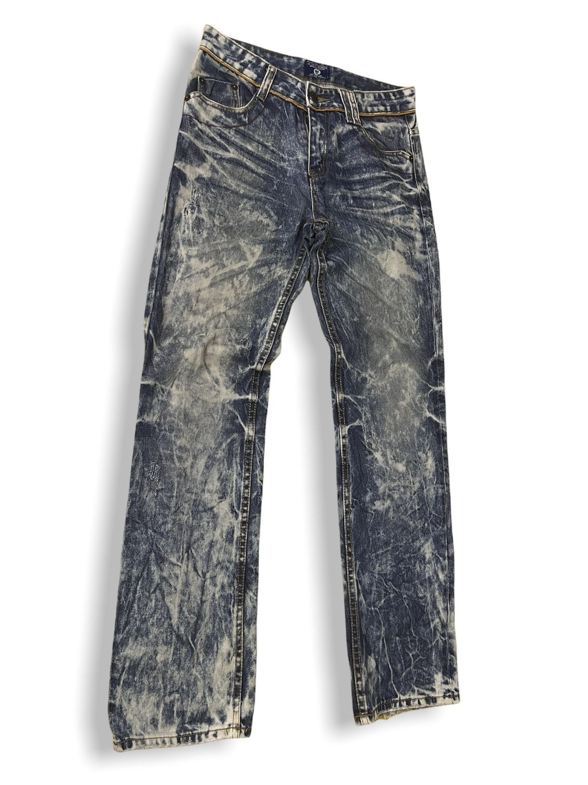 Vintage - INTERROGATION BLEACH DENIM JEANS AVANT GARDE - 3