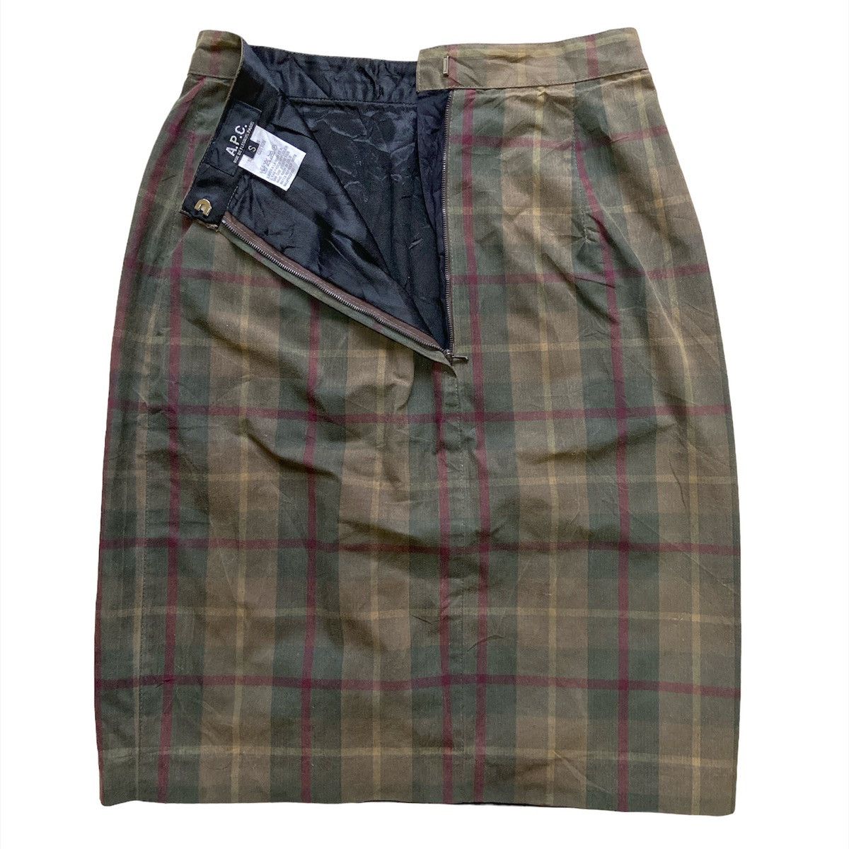 A.P.C A-Line Checker Skirt - 2