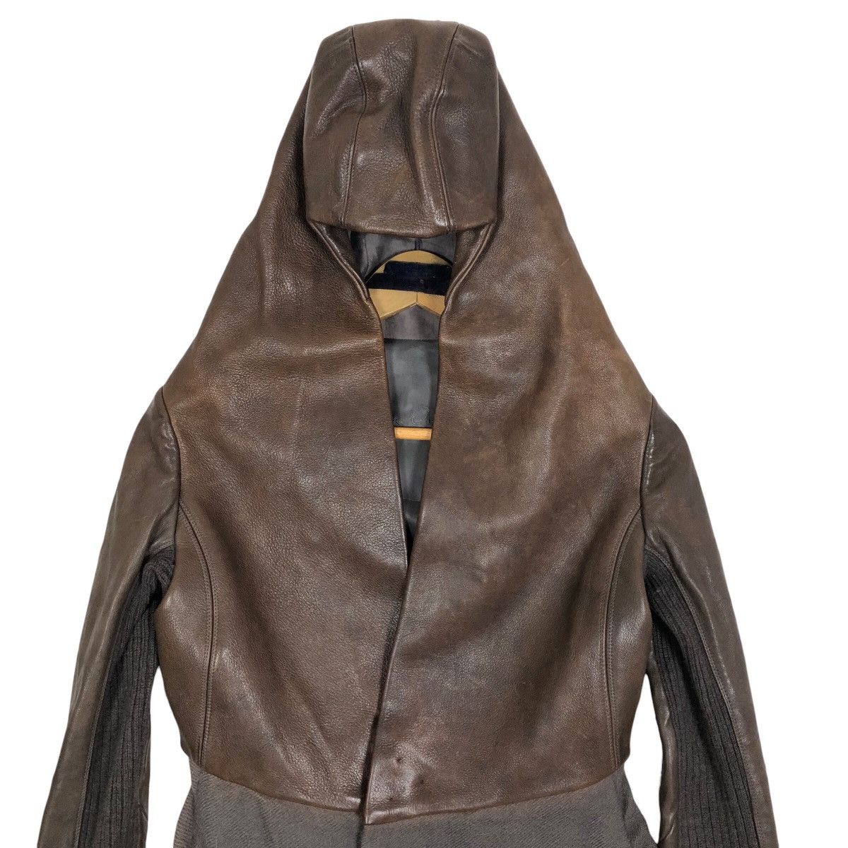 Rick Owens Fall 2010 R-t-W Assassin Hooded Leather Jacket - 4