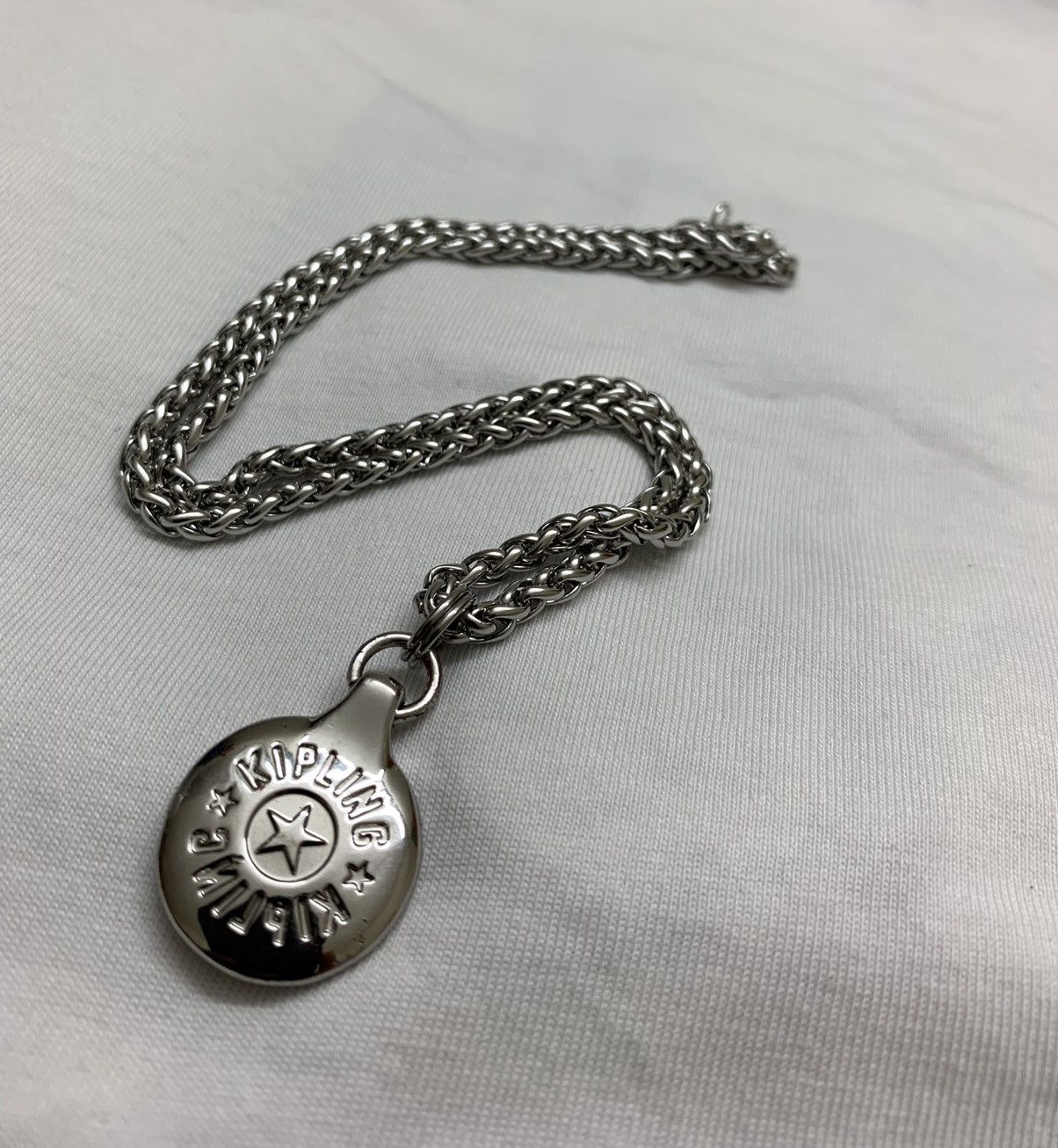 Vintage Kipling Pendant Repurposed Necklace Chain - 2