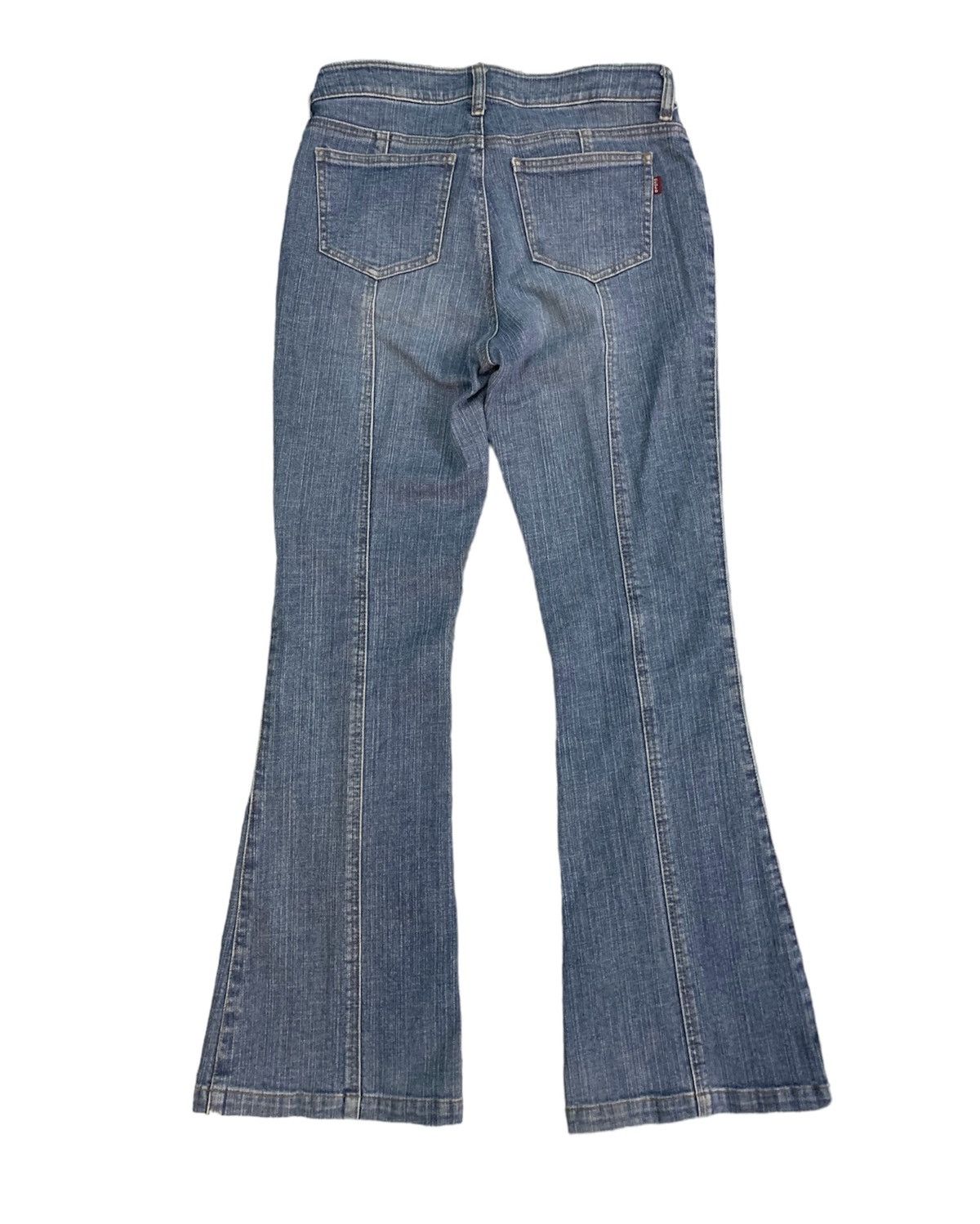 Flared Japanese Brand Washed Denim - 2