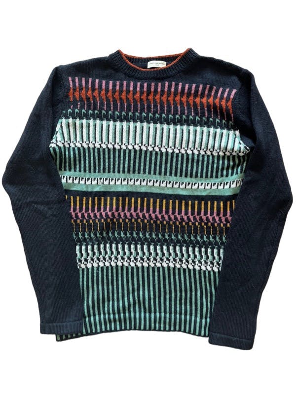 Pattern wool sweater - 1