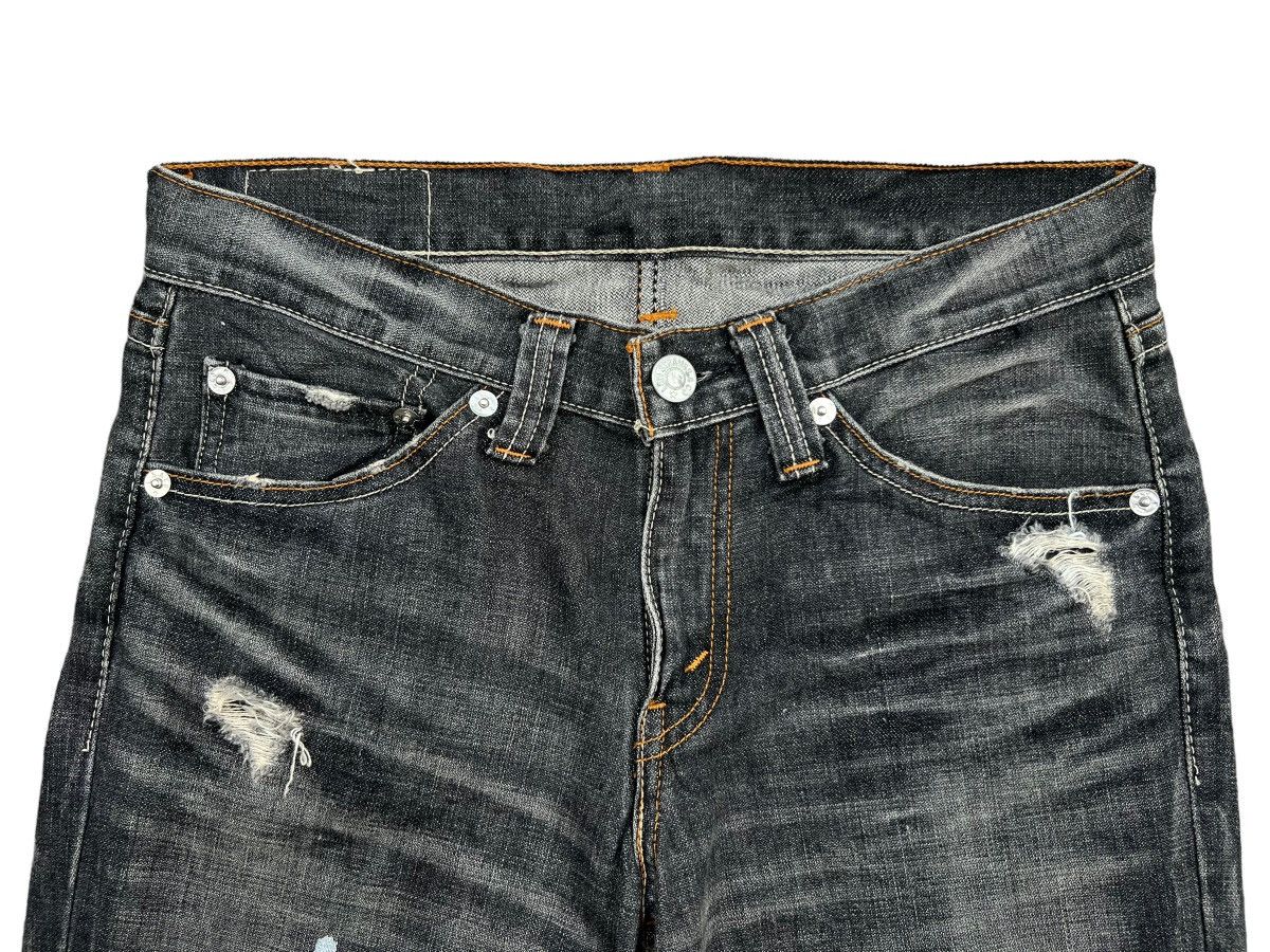 Levis 708 Distressed Paint Lowrise Flare Denim Jeans 33x34 - 7