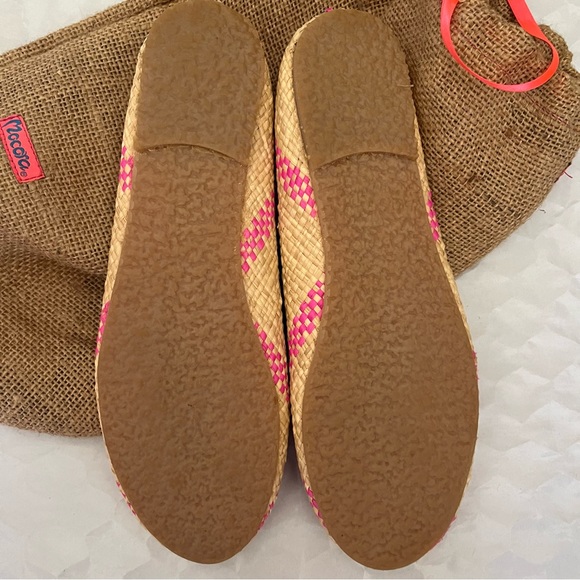 Mocora - Brand New Flats Handcrafted Lightweight Woven Pink/Tan - 4