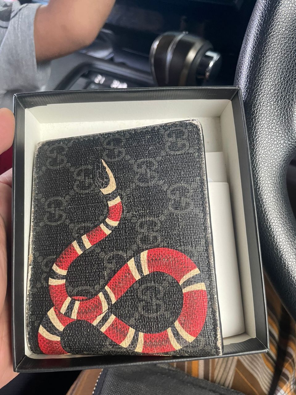 Authentic Gucci Snake Men Bifold Wallet - 1