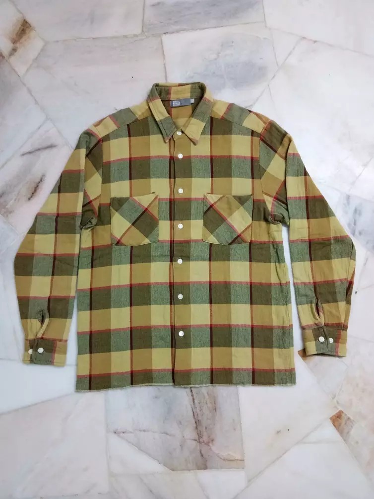 Japanese Brand - REALMAD HECTIC DESTROY BUFFALO PLAID BUTTON DOWN SHIRT - 1