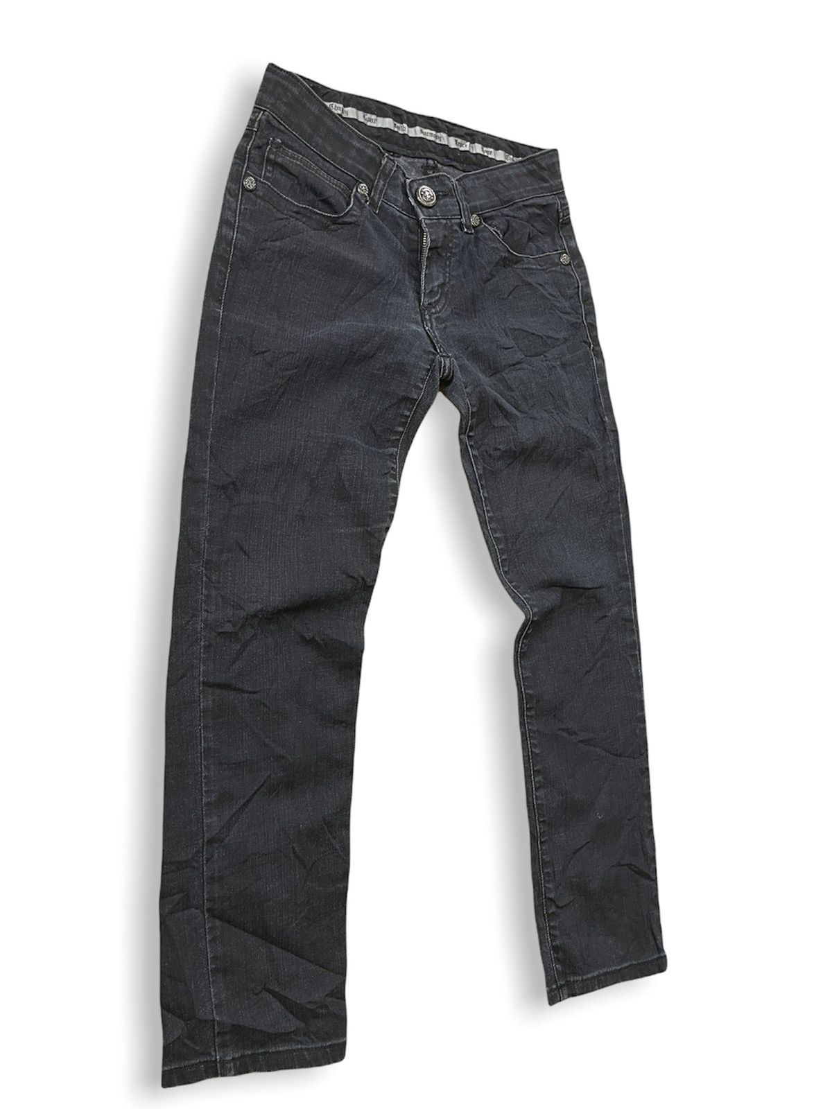 Archival Clothing - Faith Connexion Black Denim Jeans Made In Japan - 5