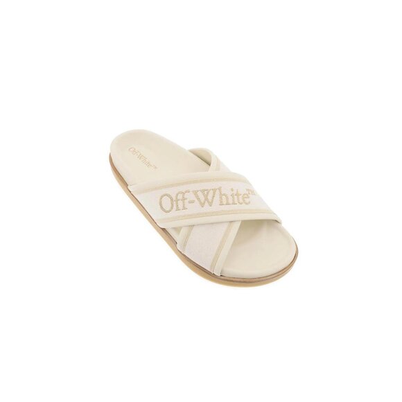 Off-White embroidered logo slides with Size EU 37 for Women - 4