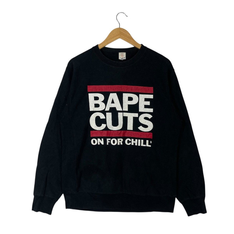 Vintage A Bathing Ape “BAPE CUTS” Crewneck Sweatshirt - 1