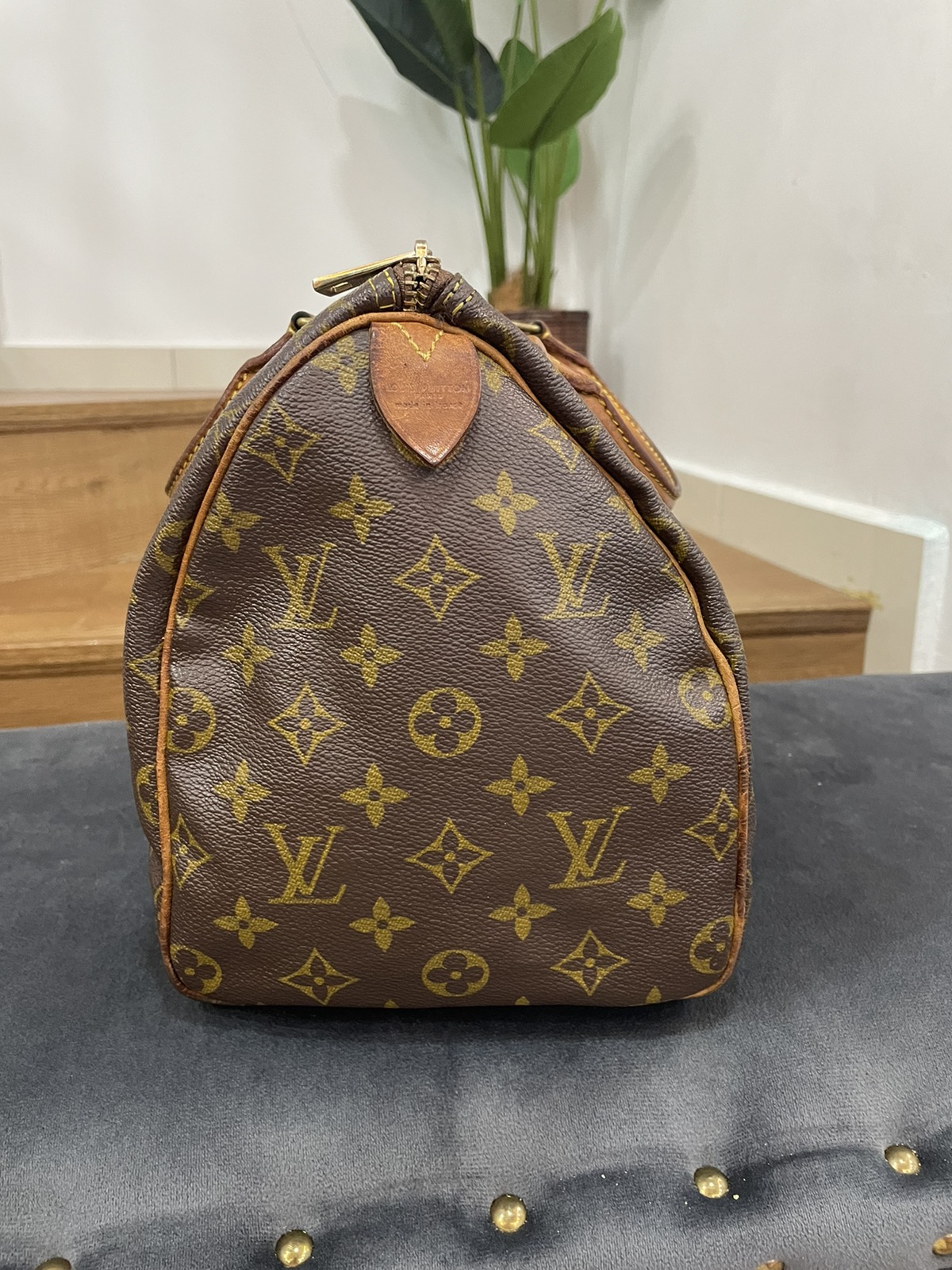 Authentic LOUIS VUITTON Speedy 30 replace zipper - 8