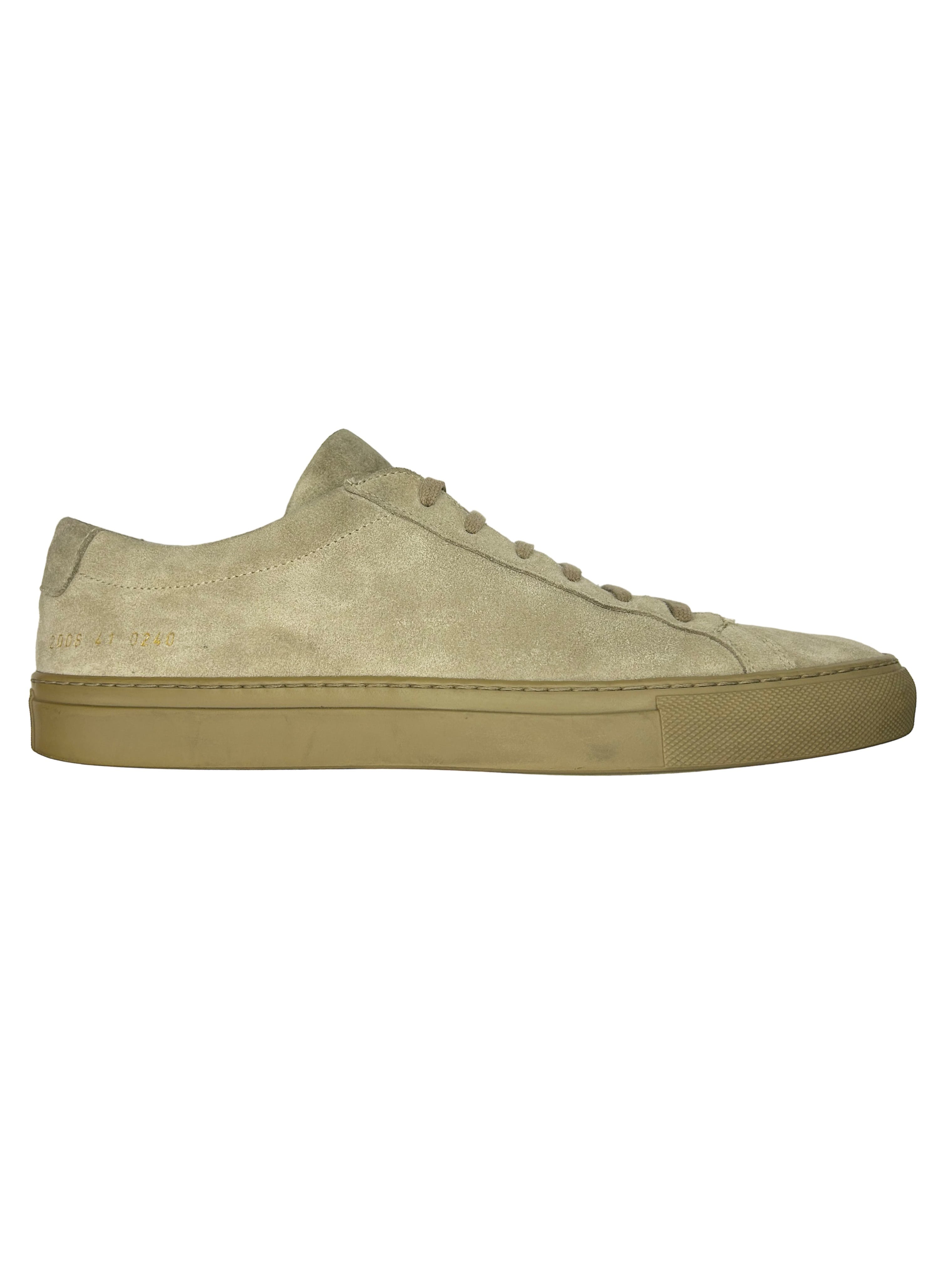 Taupe Suede Achilles Low Sneakers - 1