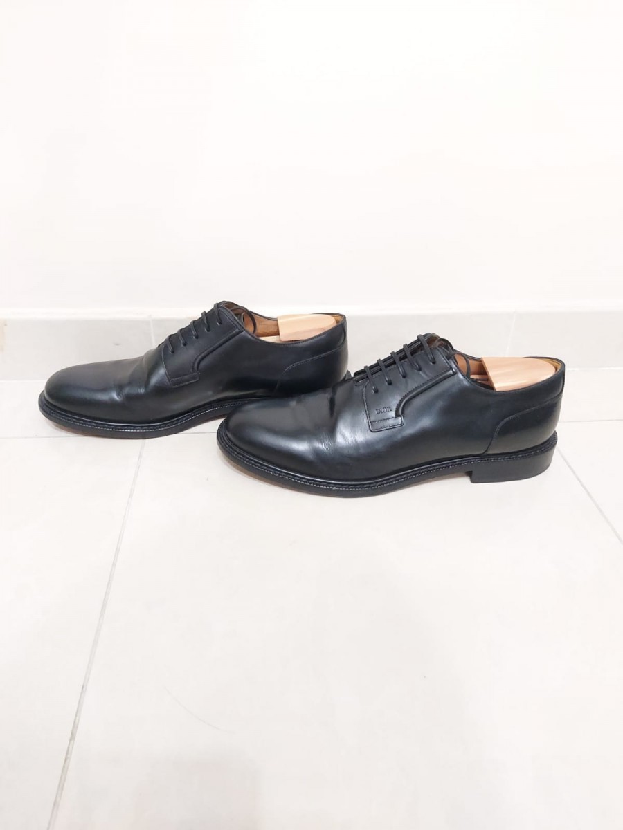 SS20 Lace Up Logo Leather Derbies - 4