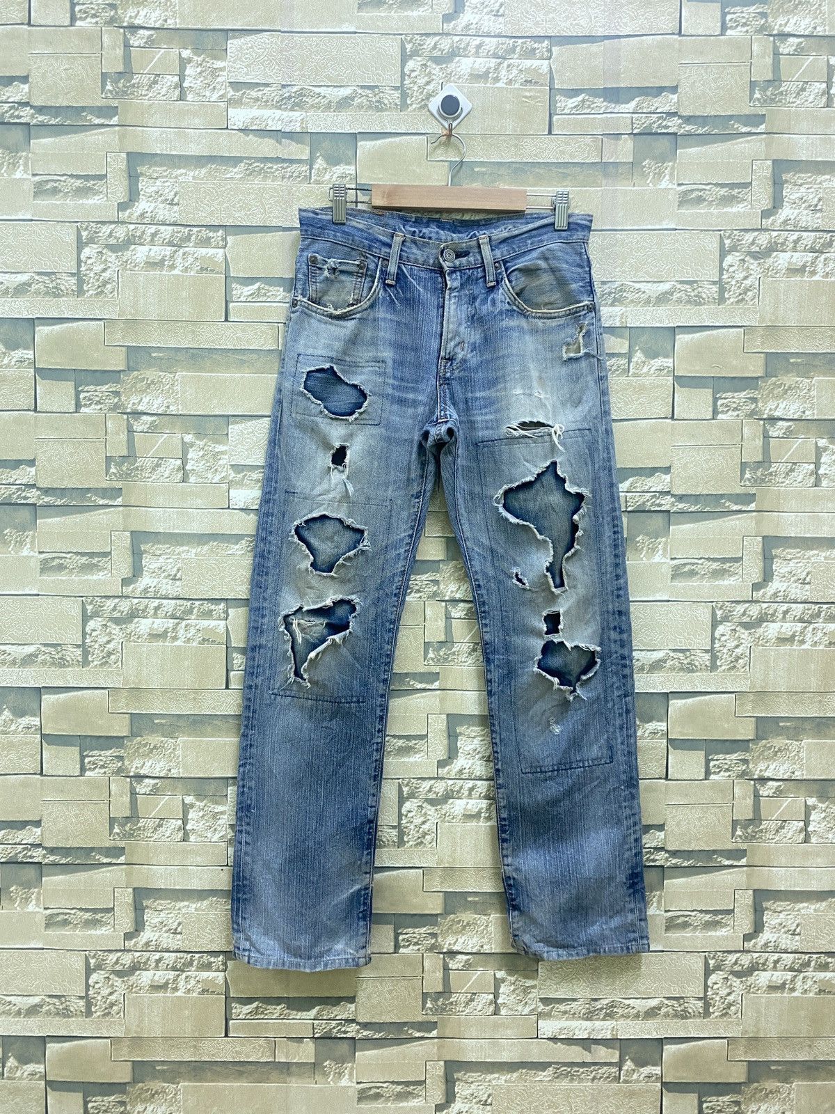 Vintage EDWIN Extra Extreme Thrashed Denim - 1