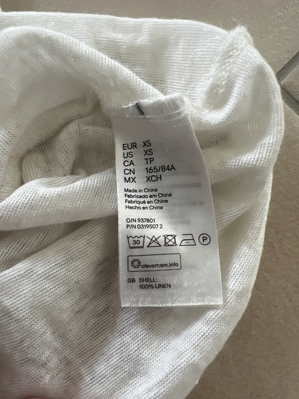 Balmain H&M white linen shirt XS - 3