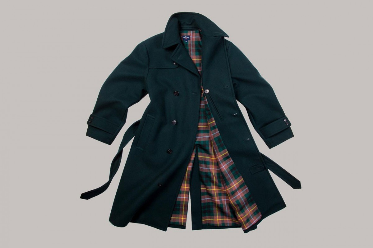 storm system loro piana green coat - 1