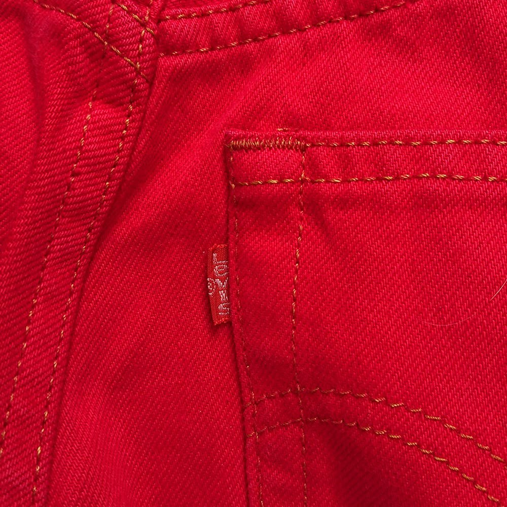 Levi's 552 Red Denim Jeans - 8