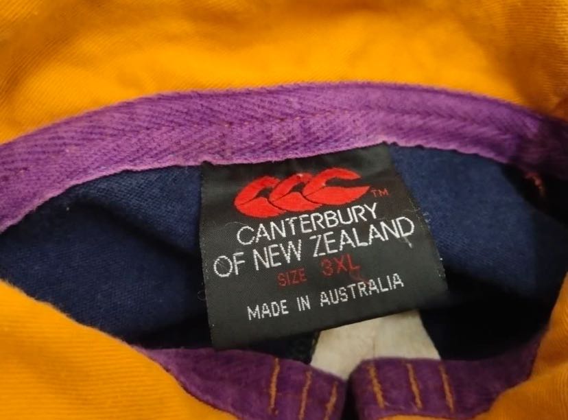 Vintage Canterbury of New Zealand Rugby Jersey 3XL Teuila Samoa Made in Australia - 4