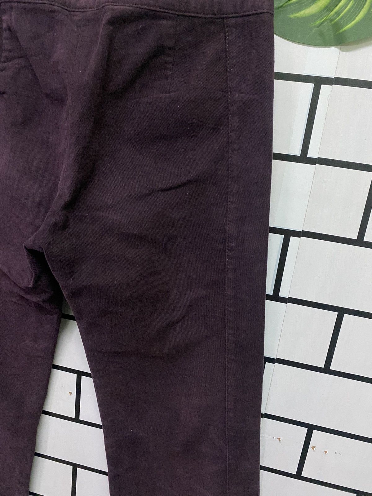 Japanese Brand - Flare MACPHEE Purple Bootcut No Pocket Pants - 11