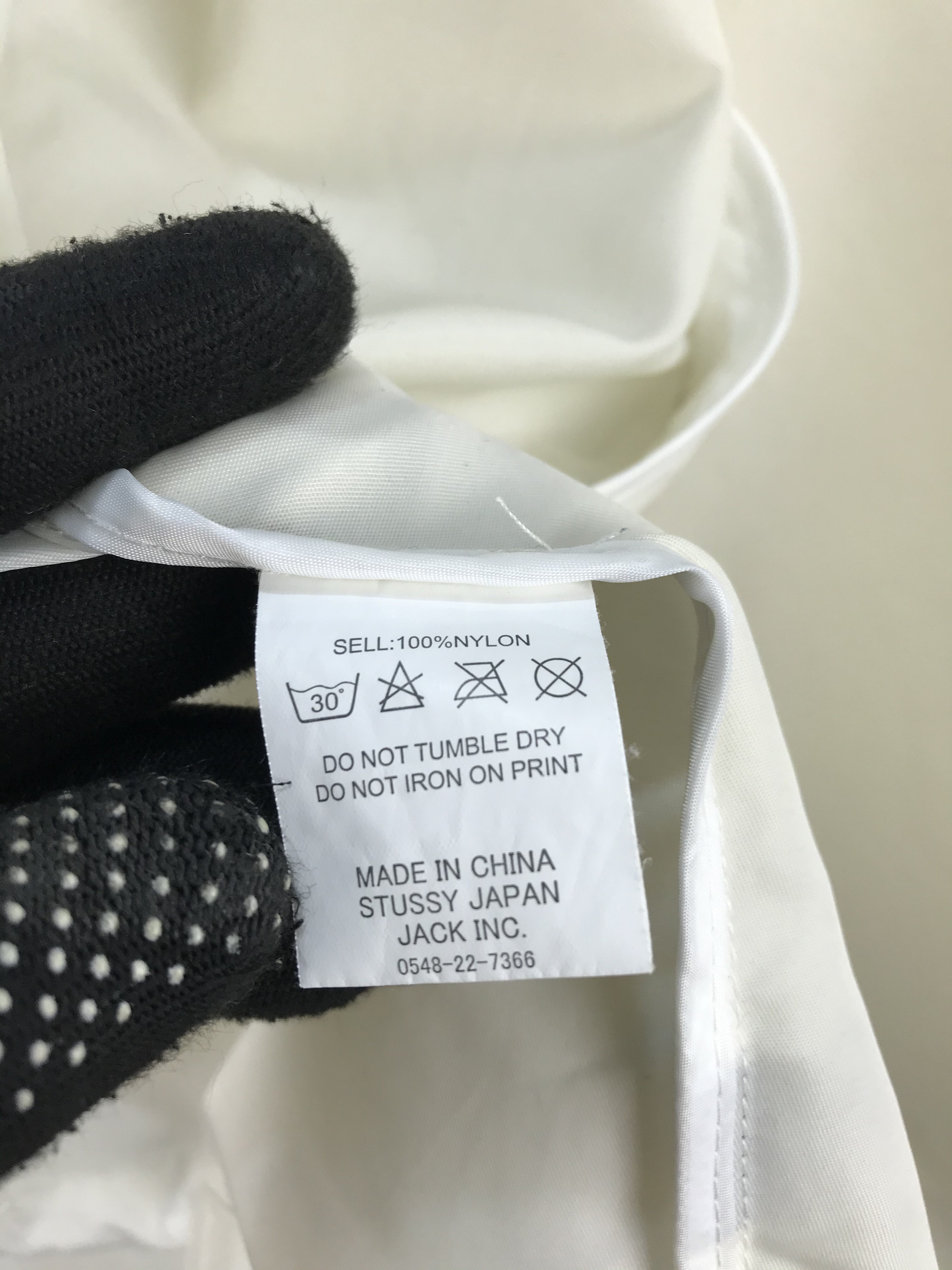 Stussy Club White Windbreaker Jacket - 13