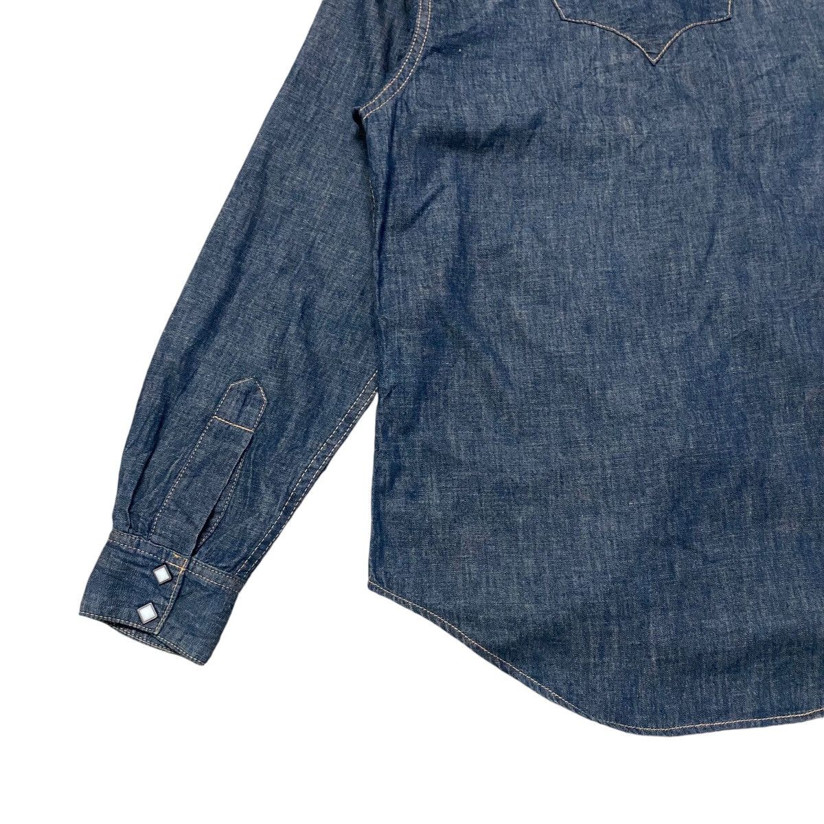 Made in Indigo Western Denim Shirt - 9