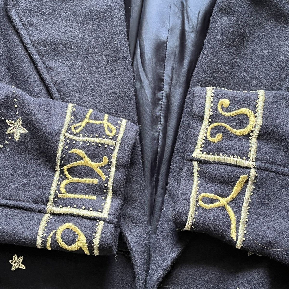 Vintage - Issey Miyake Grail Embroidered Zodiac Stars Sign Blazer - 11
