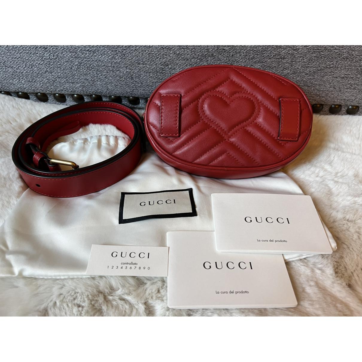 GG Marmont Oval leather handbag - 5