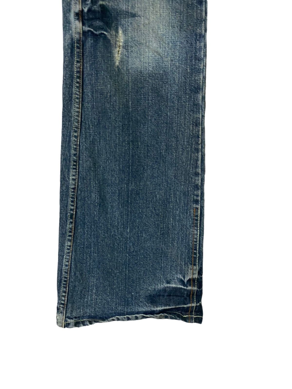 Vintage - FLARED💥 Indecent Leather Backpocket ClawMark Bootcut Denim - 9