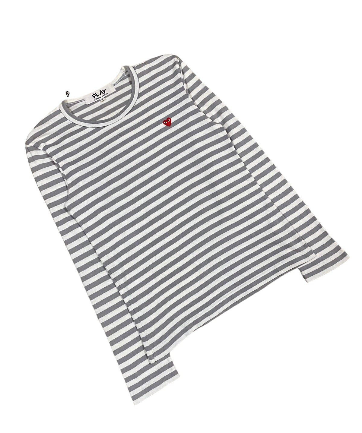 AD2015 Comme Des Garçons Play Striped Longsleeve Shirt - 5