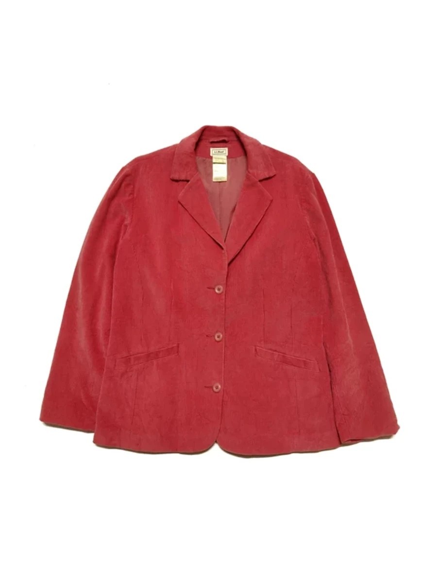 L.L. Bean - Vintage Pink Corduroy Jackets Light Coat Suit - 1