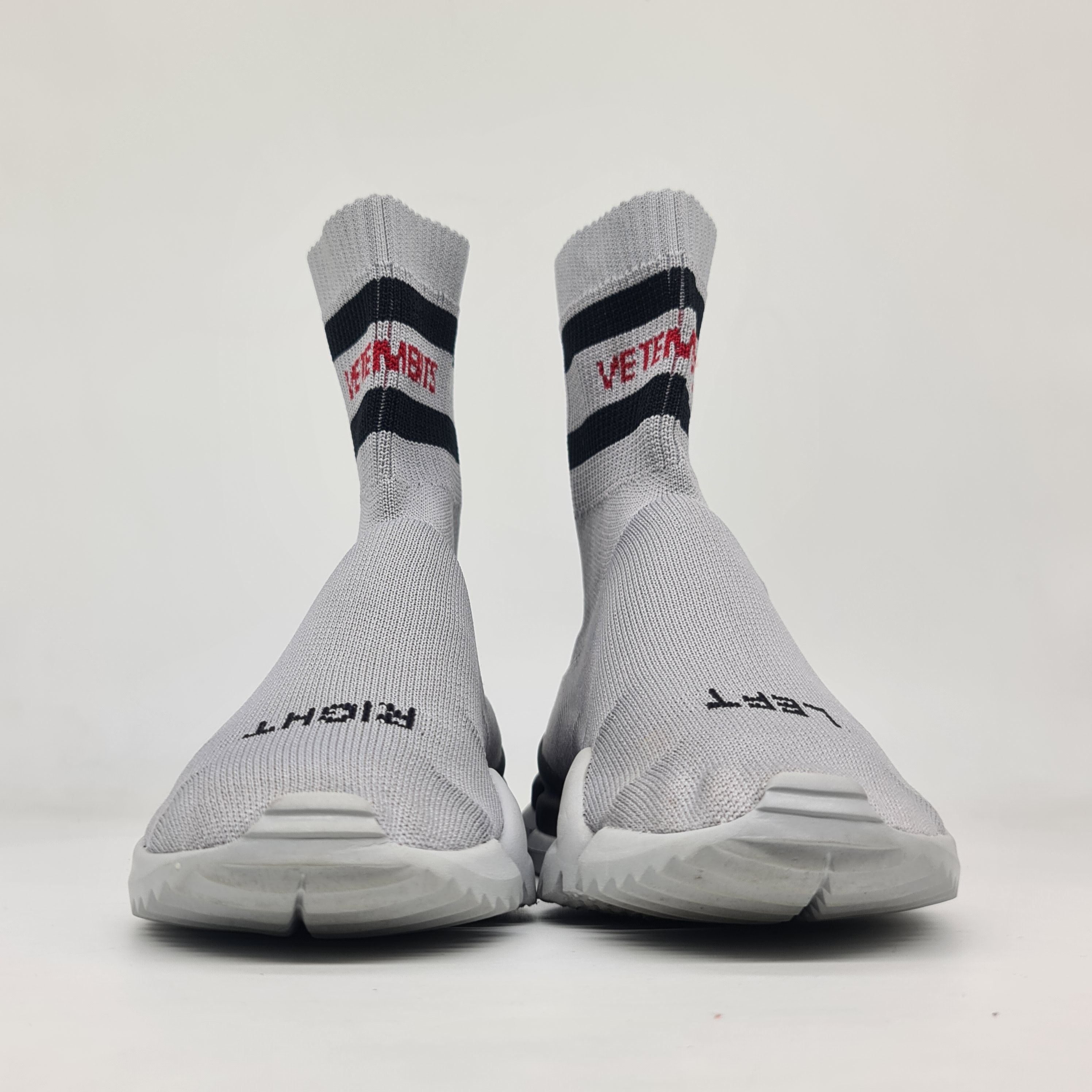 Vetements x Reebok - Gray Sock Runner - 3