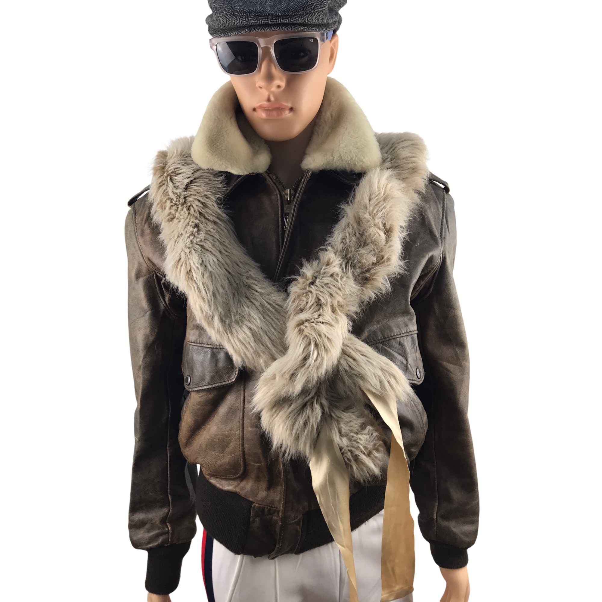 Issey Miyake - Issey Miyake Faux Fur Scarf/Muffler/Wool - 2