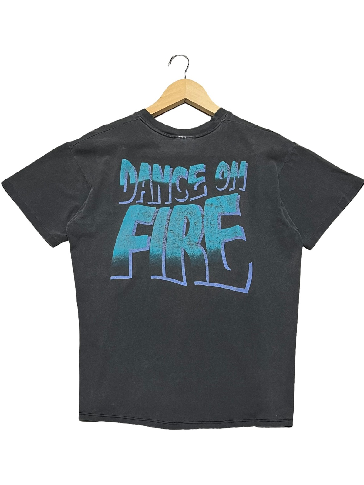 Very Rare - VTG 90s JIM MORRISON DANCE ON FIRE SPELLOUT LOGO RARE FADED - 4