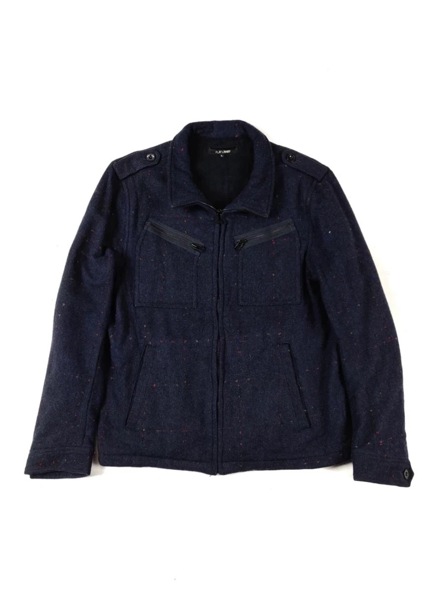 Japanese Brand -  Final Drop! Flat Linner Checkered Dot Jacket Coat Parka - 1