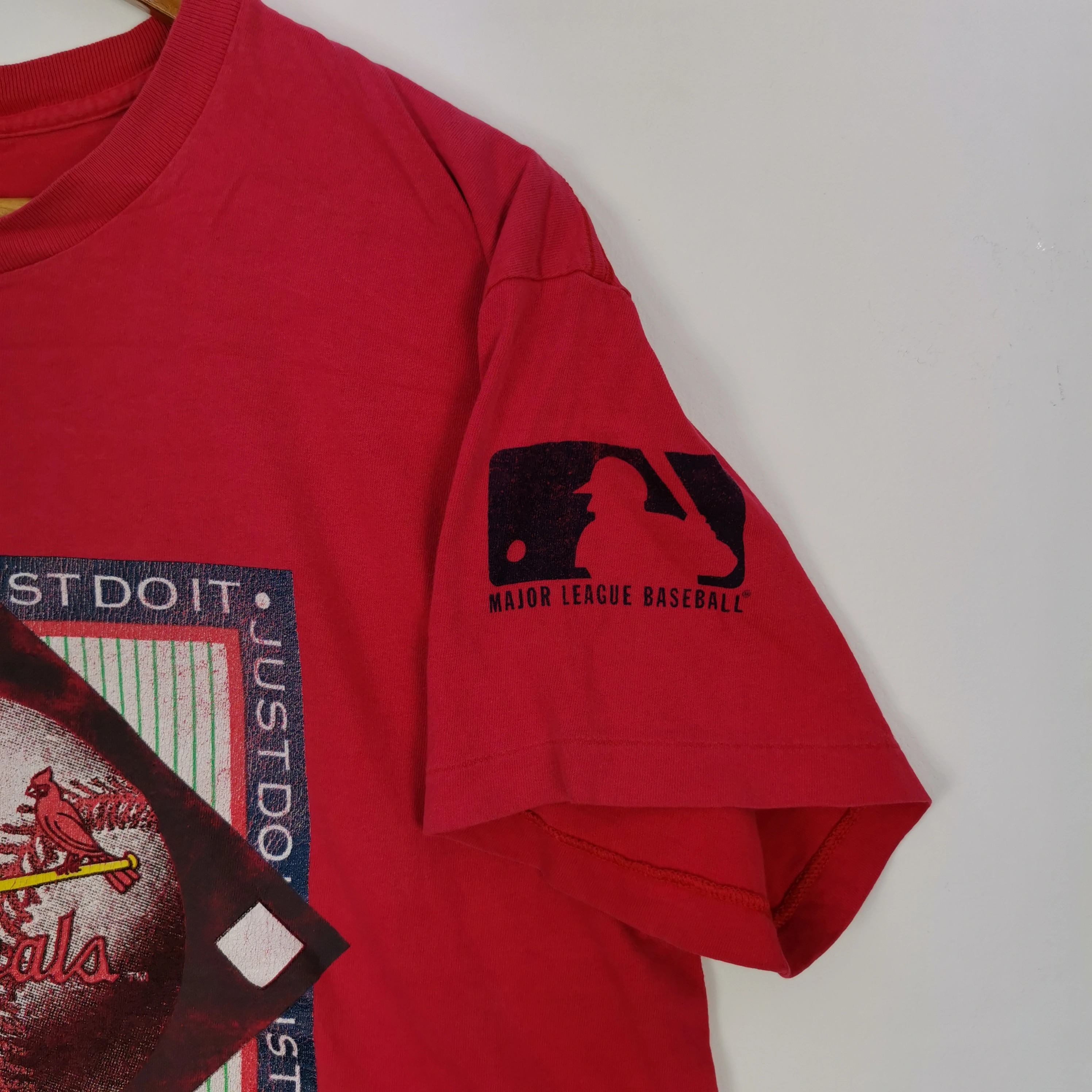 Vintage - Vintage Nike T-Shirt Cardinal MLB Tee Nike Swoosh Tee - 6