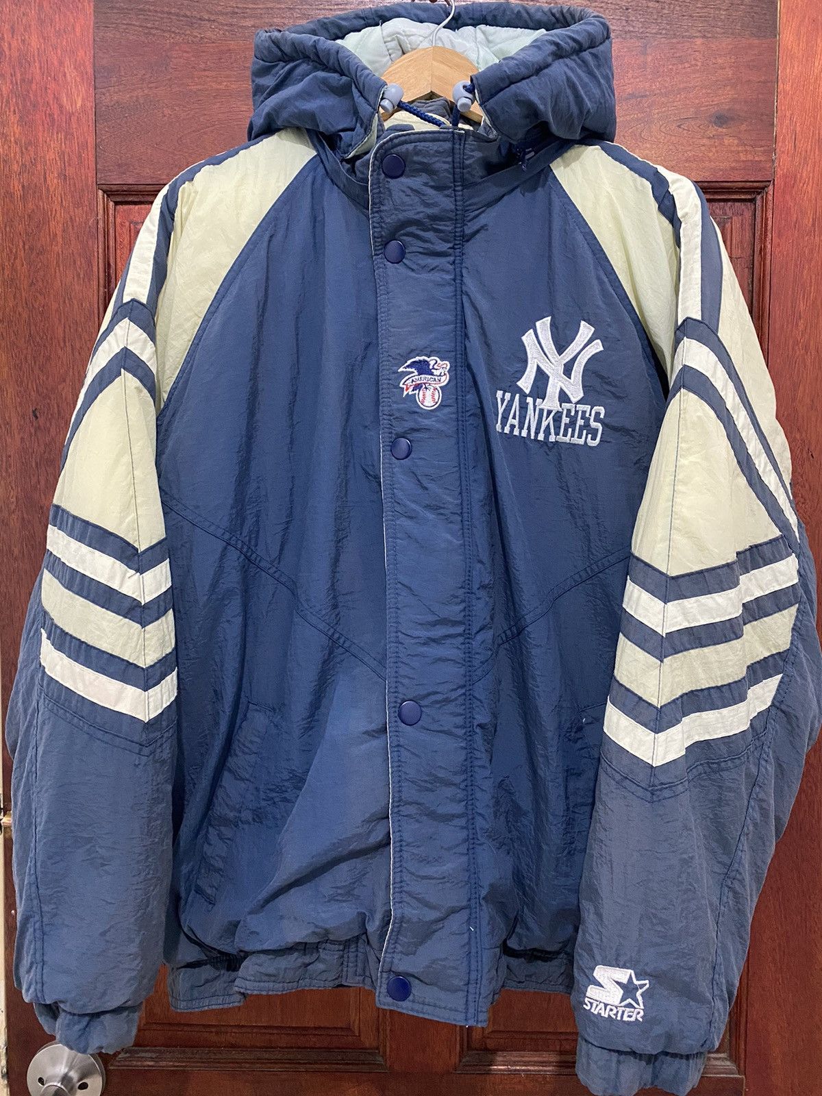 Vintage New York Yankees Embroidery Starter Sun Faded jacket - 2