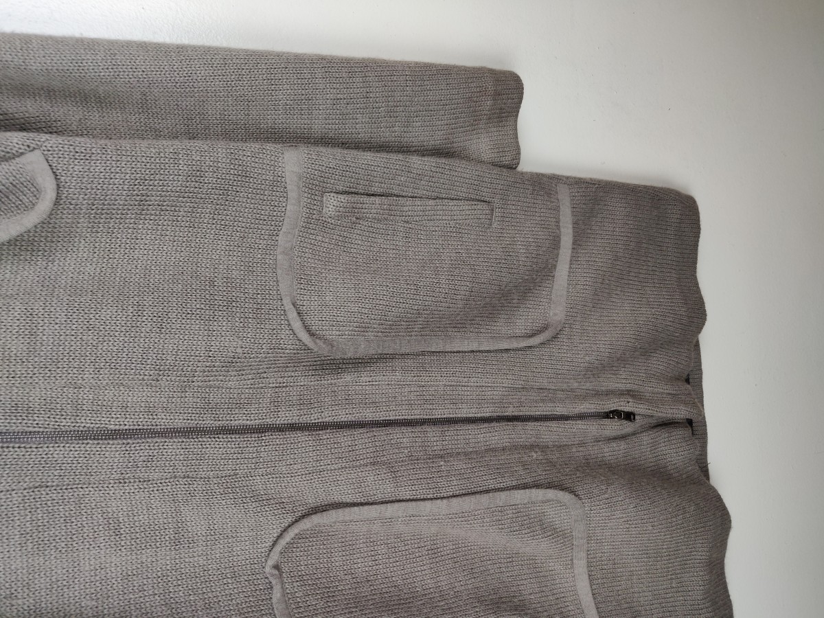 Italian Designers - Liviana Conti Italy Long Coat Wool Hoodie Jacket - 7