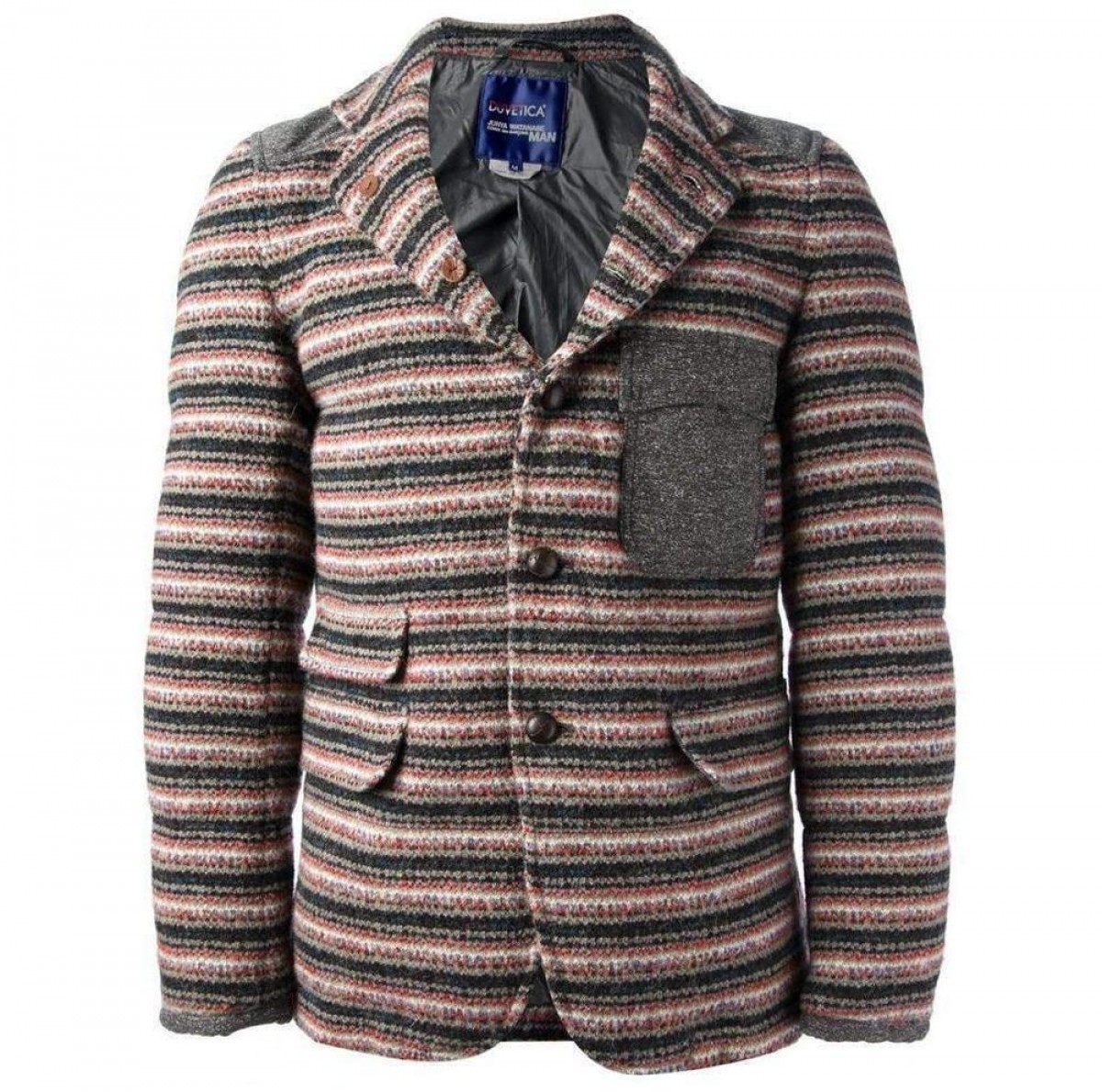 Junya Watanabe - GRAIL ! NEW ! AW2013 padded multicolored button-up jacket - 2