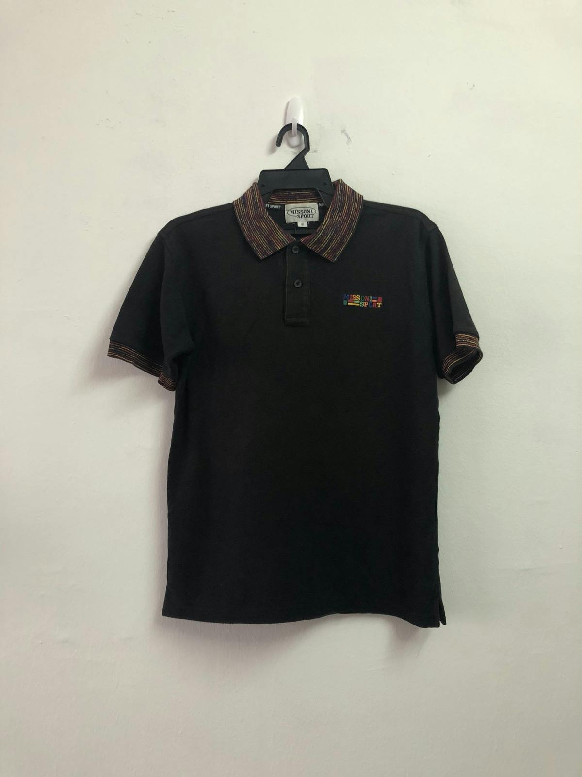 MISSONI Polo Shirt Rainbow Logo Not Burberry - 1