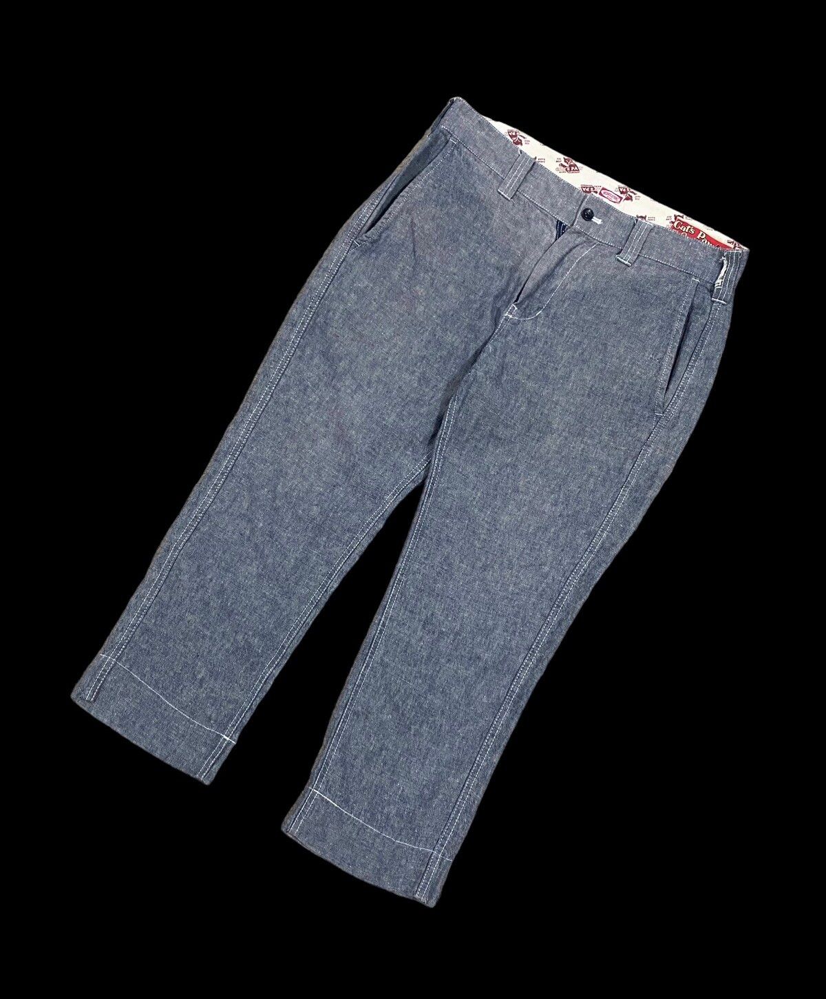 Vtg🔥Cats Paw Toyo Enterprise Cropped Linen Pants - 6