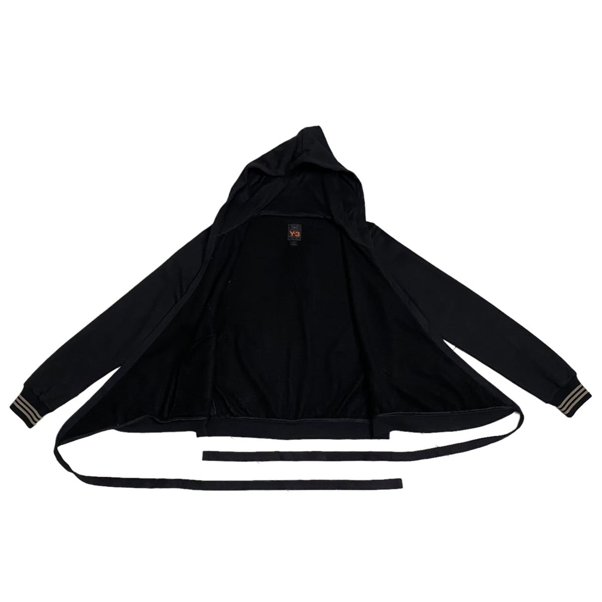 Y-3 yohji yamamoto X adidas cardigan wrap hoodie - 5
