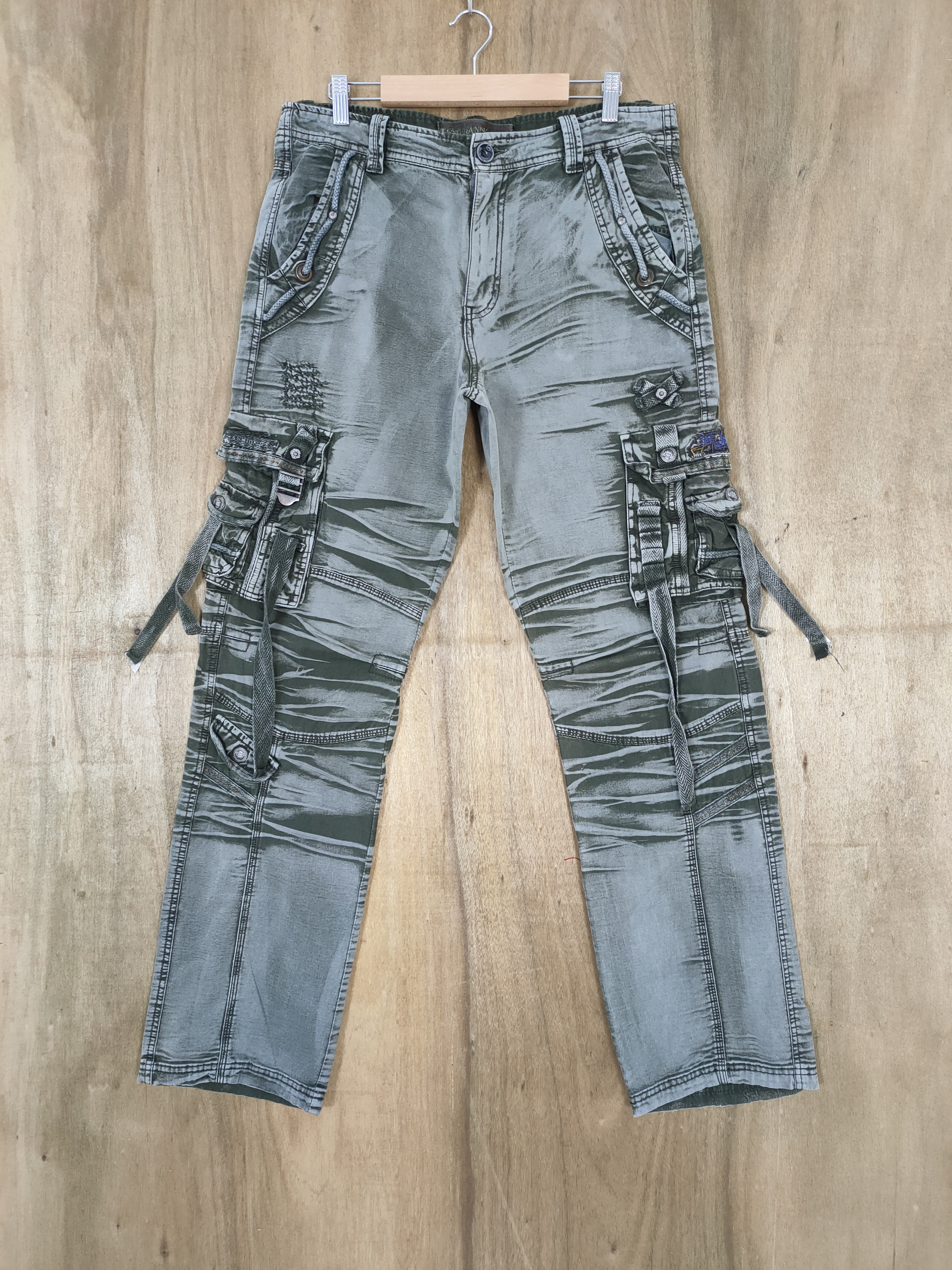 Japanese Brand - WZI BONDAGE FADED CARGO PANTS - 1