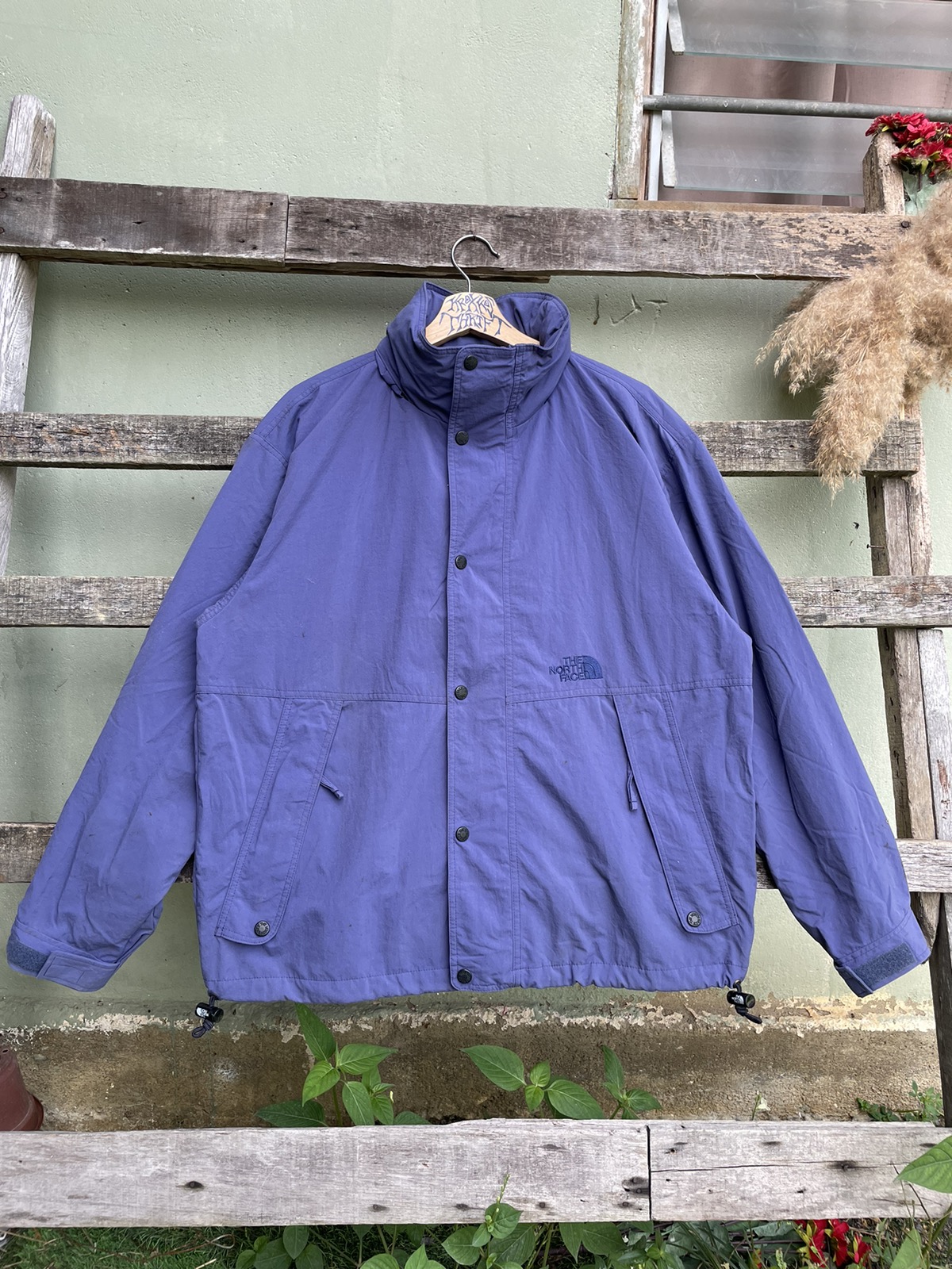 Vintage 90s 2024 Blue Reversible North Face Jacket